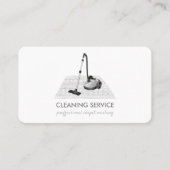 Tapijtwasser stofzuiger zilvergrijs visitekaartje (Voorkant)