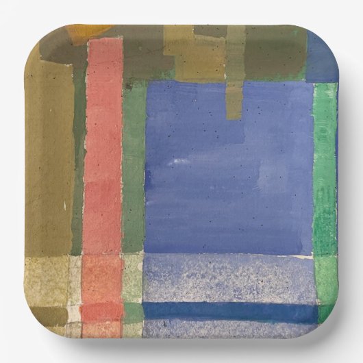 tapijtweefsel papieren bordje (Voorkant)