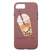 Tapiocat Tea | Cute Cat Pun Illustratie Case-Mate iPhone Case (Achterkant)