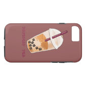 Tapiocat Tea | Cute Cat Pun Illustratie Case-Mate iPhone Case (Achterkant (Horizontaal))