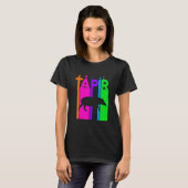 Tapir Animal Rainbow Bubble With Silhouette T-shirt (Voorkant volledig)