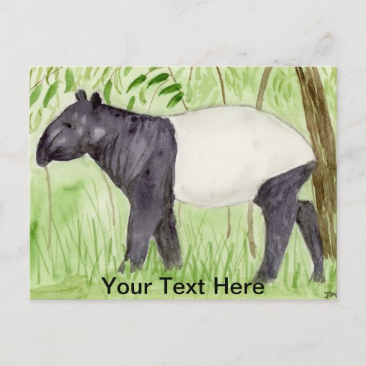 Tapir Briefkaart (Voorkant)