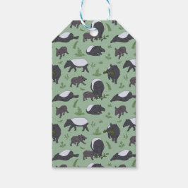 Tapir Familiediner in het groen Cadeaulabel