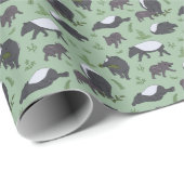 Tapir Familiediner in het groen Cadeaupapier (Rol Hoek)
