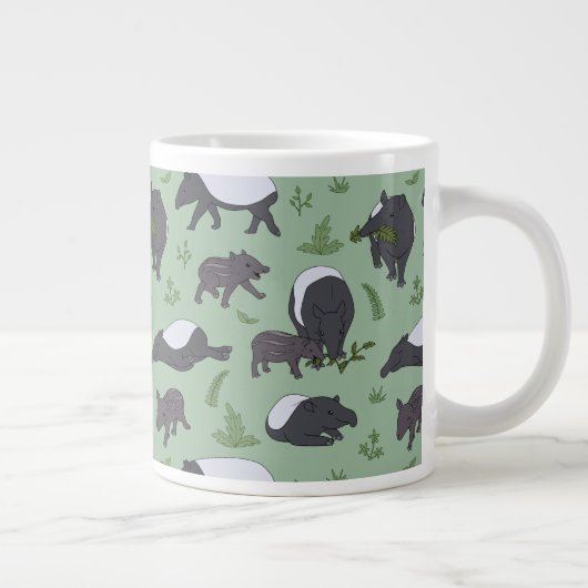 Tapir Familiediner in het groen Grote Koffiekop (Rechts)