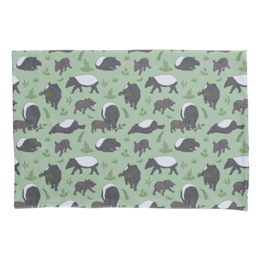 Tapir Familiediner in het groen Kussensloop (Voorkant)