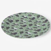 Tapir Familiediner in het groen Papieren Bordje (Gekanteld)