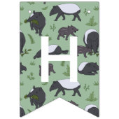 Tapir Familiediner in het groen Vlaggetjes (Tweede vlag)
