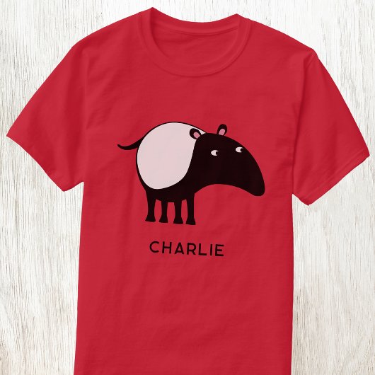 Tapir Gepersonaliseerde Naam T-shirt