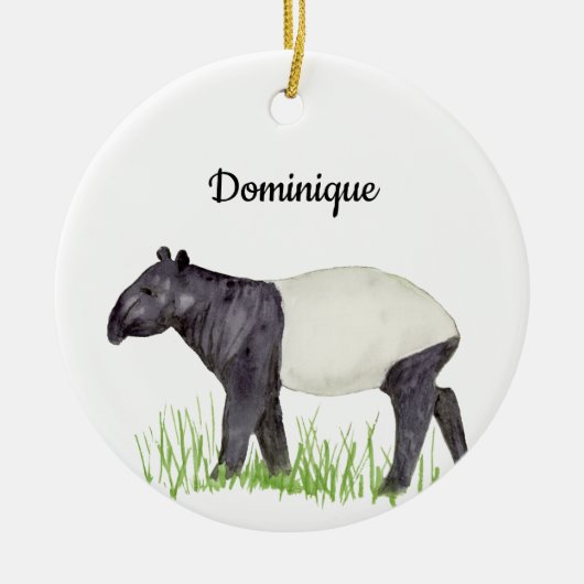 Tapir Keramisch Ornament (Voorkant)