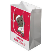 Tapir kersttapire winterdieren Gemiddeld Gift Medium Cadeauzakje (Achterkant Gekanteld)