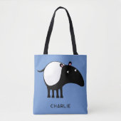Tapir Persoonlijke naam Tote Bag (Voorkant)