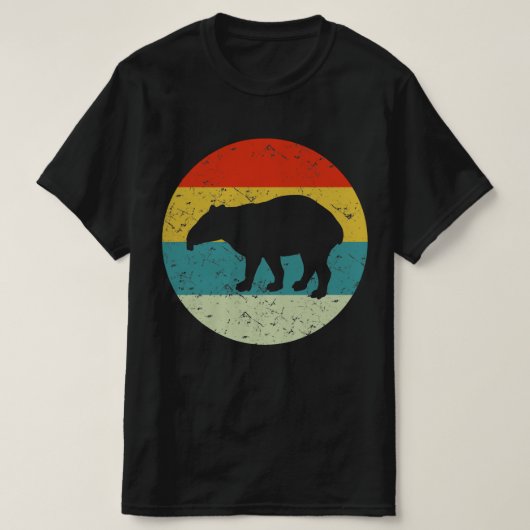 TAPIR retro silhouet 70s T-shirt (Design voorkant)