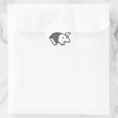 Tapir Ronde Sticker (Tas)