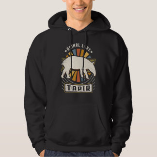 Tapir Vintage Classic Retro Animal Hoodie