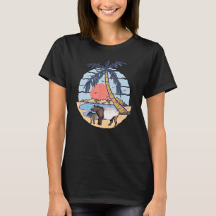 Tapir wild dier Maleisische tapir zoogdieren stran T-shirt