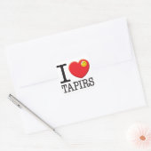 Tapirs Liefde Vierkante Sticker (Envelop)