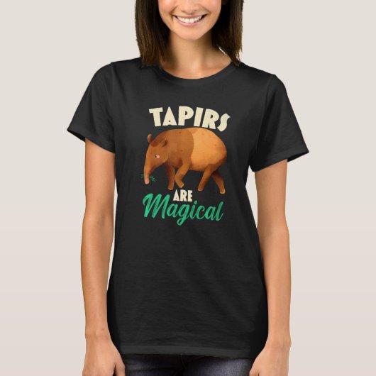 Tapirs zijn magische wilddierbewaarder t-shirt (Voorkant)