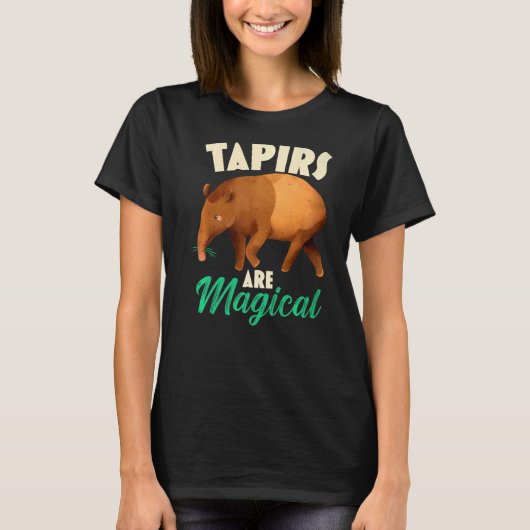 Tapirs zijn magische wilddierbewaarder t-shirt (Voorkant)