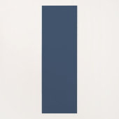 Tapis Blauwe Yoga-tapijt bedrukt met bladeren Yogamat (Achterkant)