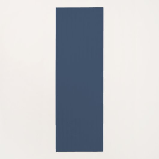 Tapis Blauwe Yoga-tapijt bedrukt met bladeren Yogamat (Achterkant)