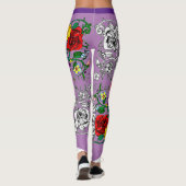 Tapis de fleurs au coquelicot leggings (Achterkant)