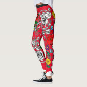 Tapis de fleurs au coquelicot leggings (Links)
