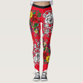 Tapis de fleurs au coquelicot leggings (Voorkant)