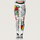 Tapis de fleurs au coquelicot leggings (Voorkant)