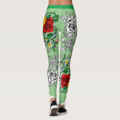 Tapis de fleurs au coquelicot leggings (Achterkant)