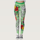 Tapis de fleurs au coquelicot leggings (Voorkant)