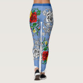 Tapis de fleurs au coquelicot leggings (Achterkant)