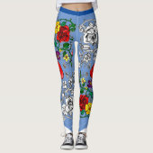Tapis de fleurs au coquelicot leggings (Voorkant)