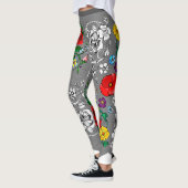 Tapis de fleurs au coquelicot leggings (Links)