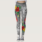 Tapis de fleurs au coquelicot leggings (Voorkant)