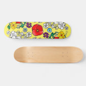 Tapis de fleurs au coquelicot persoonlijk skateboard (Horizontaal)