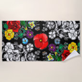 Tapis de fleurs au coquelicot strandlaken (Voorkant)