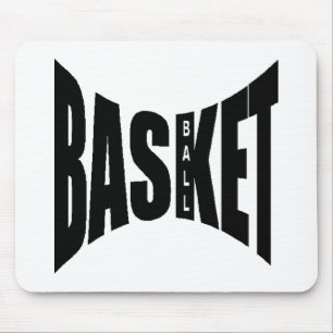 Tapis de souris blanc Design BASKETBAL Muismat