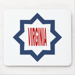 Tapis de souris blanc Etoile 8 VIRGINIA Muismat