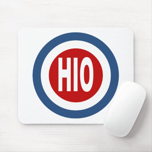 Tapis de souris blanc OHIO Muismat (Met muis)