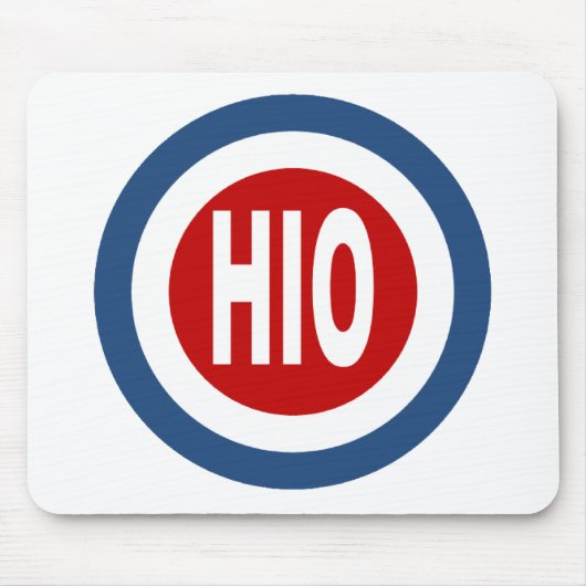 Tapis de souris blanc OHIO Muismat (Voorkant)