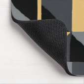 Tapis de Souris Géométrique Moderne Noir et Or Muismat (Hoek)