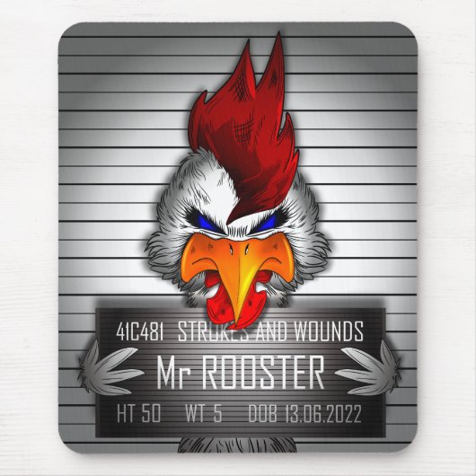 Tapis De Souris Mr Rooster Muismat (Voorkant)