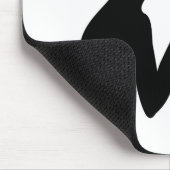 Tapis De Souris Witte Vlindervrouw Muismat (Hoek)