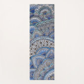 Tapis de yoga motif mandala bleu yogamat (Voorkant)