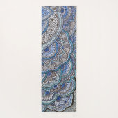 Tapis de yoga motif mandala bleu yogamat (Achterkant)