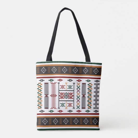 TAPIS MZAB AMAZIGH GHARDAIA ALGERIE TOTE BAG (Achterkant)