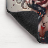 Tapis Sourie Vrouw met Clown Make-up 9 Muismat (Hoek)