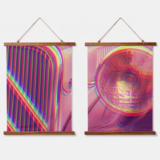 Tapisserie murale cadre en bois - Psychedelic  Hangend Wandkleed (Dubbel)
