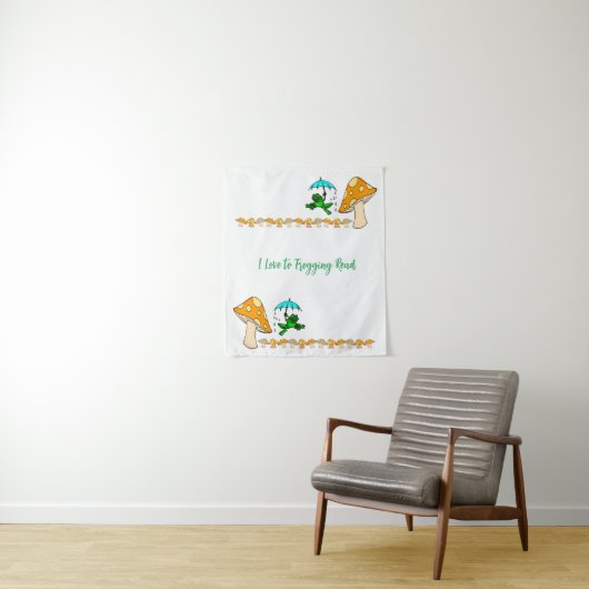 tapisserieën die paddenstoel lezen wandkleed (In situ)